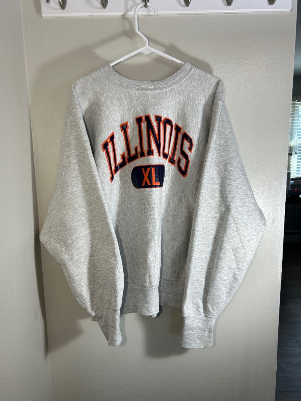 Vtg Champion Reverse Weave 80s Illinois Crewneck Pullover Mens X-Large